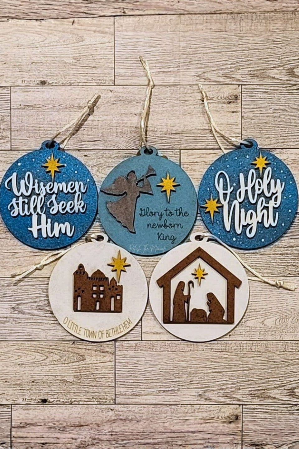 Wood Layered Christmas Ornaments