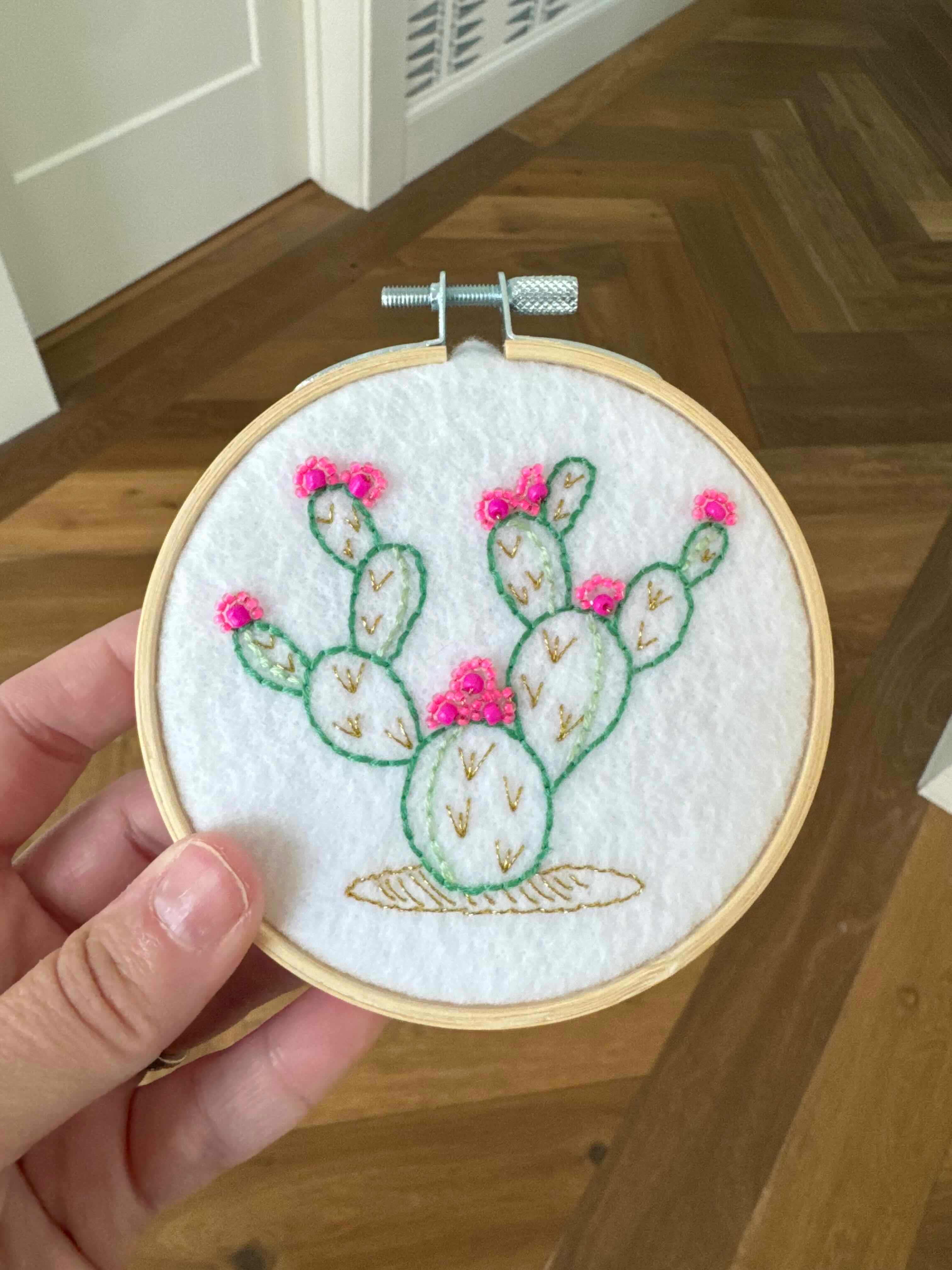 Gick Embroidery and Beaded Cactus | Kit | AZ