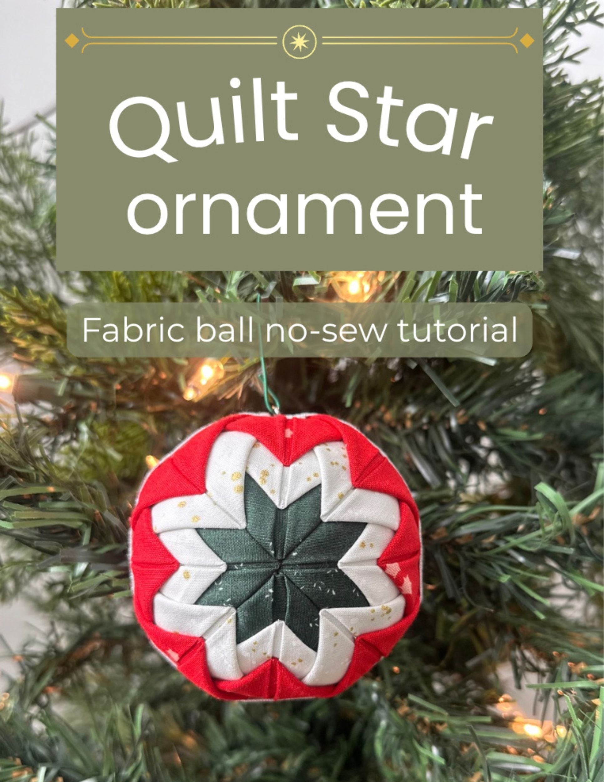 Hales Quilt Star No-Sew Ornament | Kit | AZ