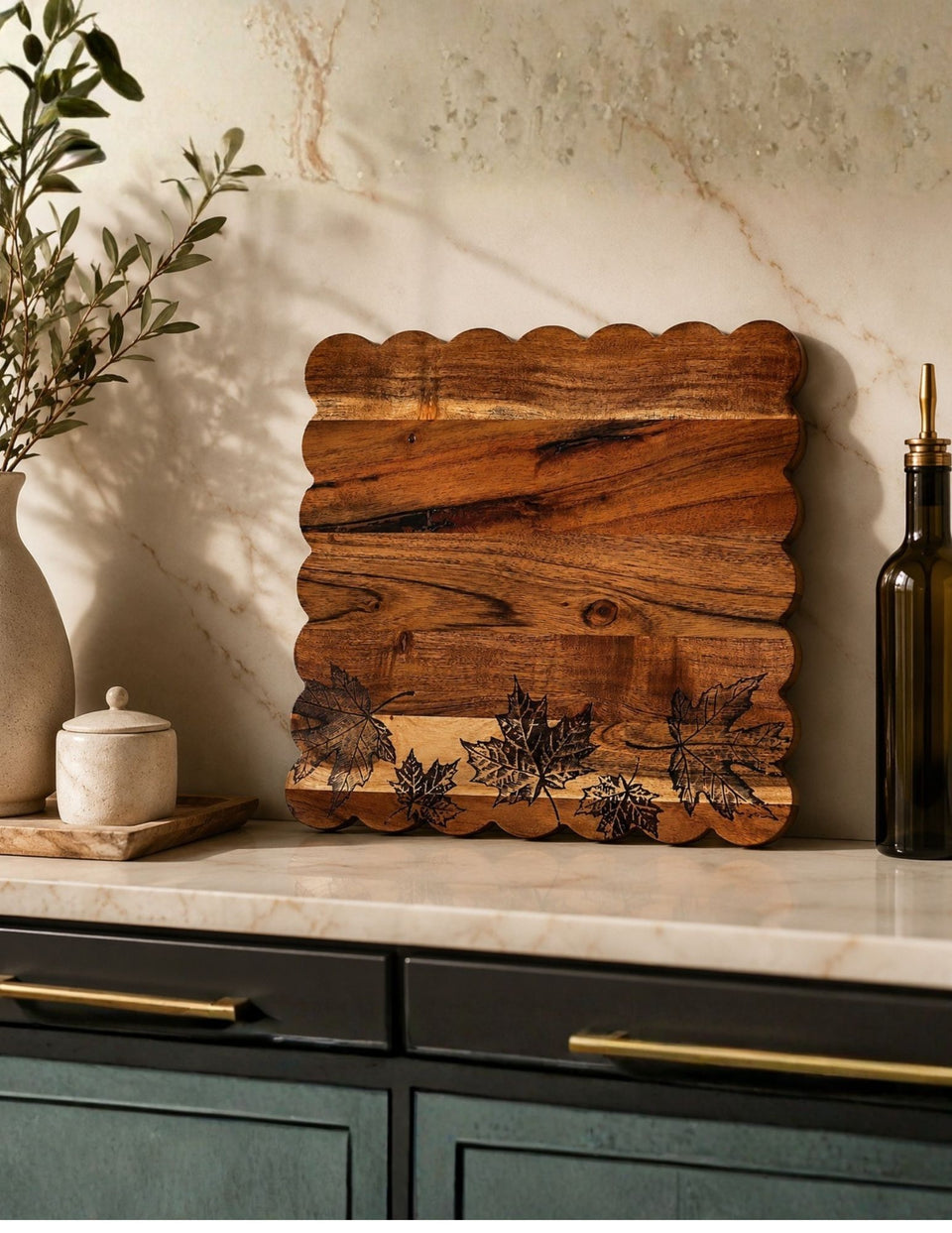 Wood Burning Fall Cutting Board