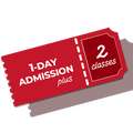 Admission + 2 Classes (1 Day)