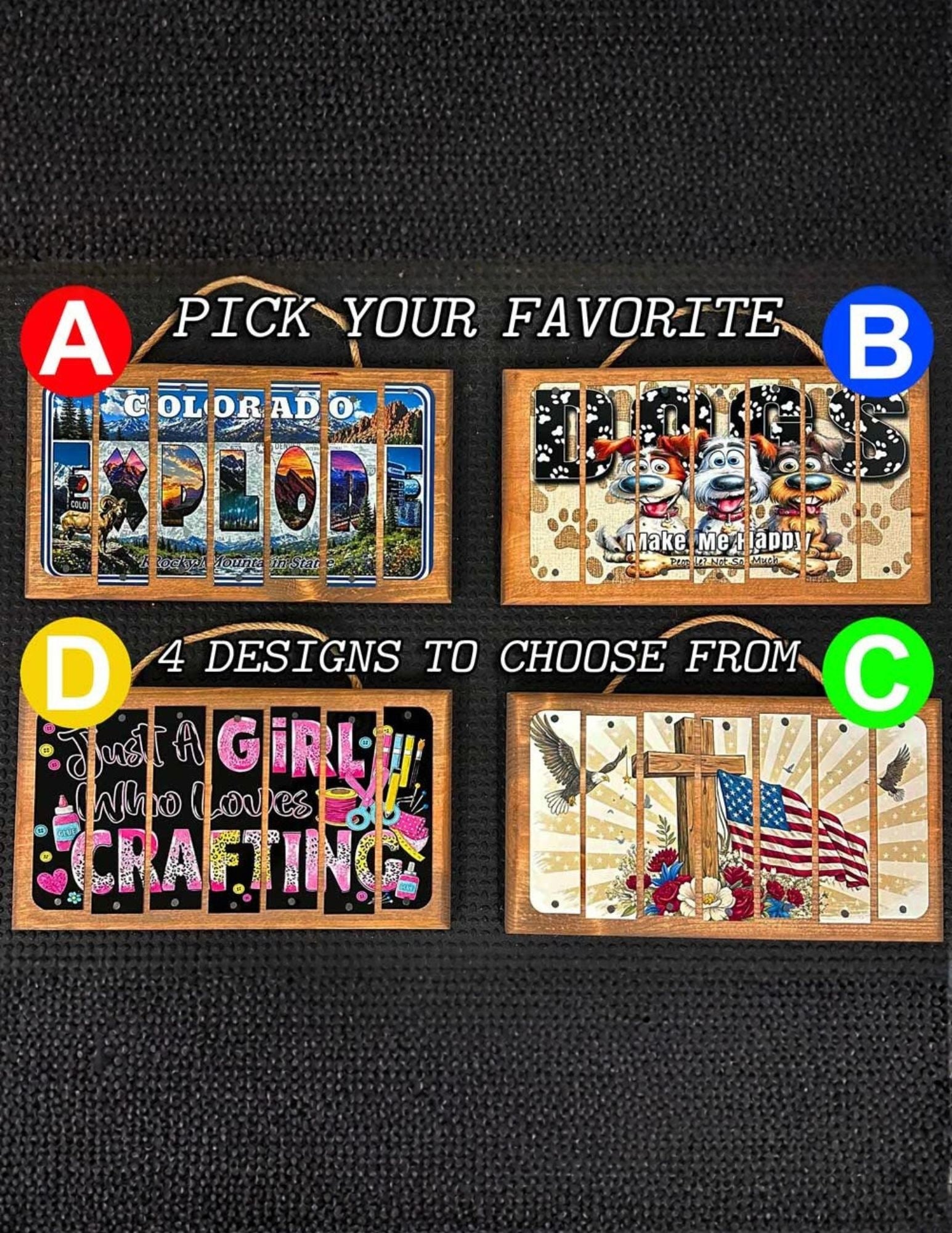 Eveland Metal License Plate Strip Wooden Sign | Kit | CO