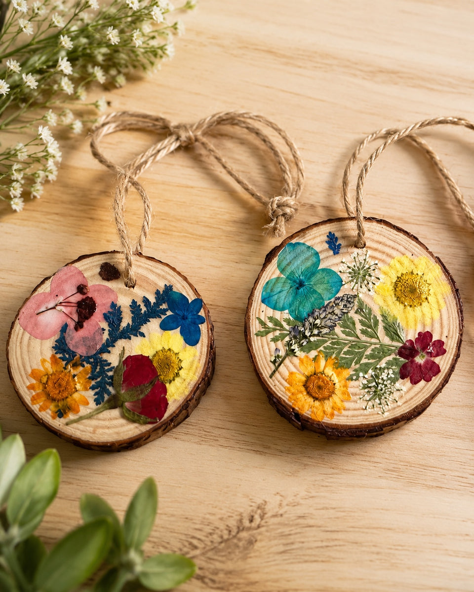 Floral Tree Ring Ornament