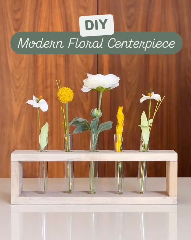 FREE DIY Modern Floral Centerpiece 