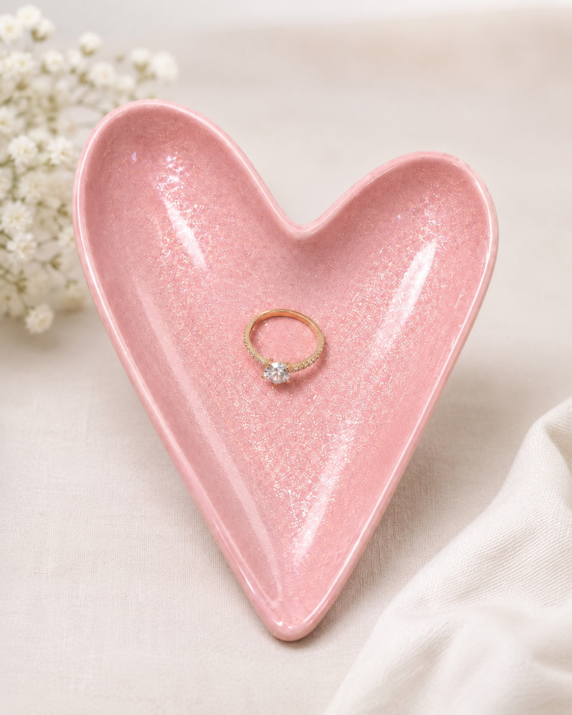 Anazagasty Heart Shaped Bisque Jewelry Dish | Kit | KS