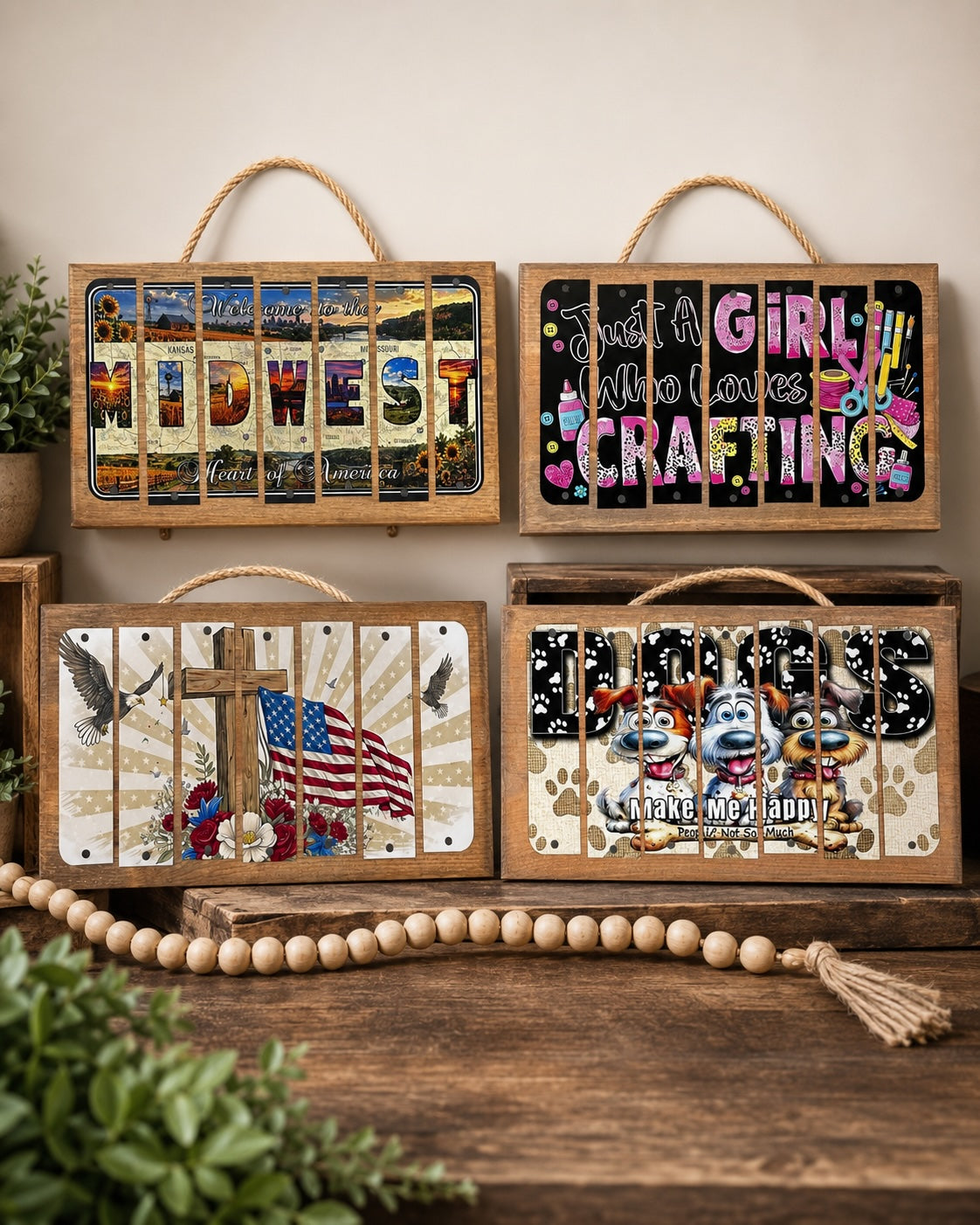 Eveland Metal License Plate Wooden Sign | Kit | KS