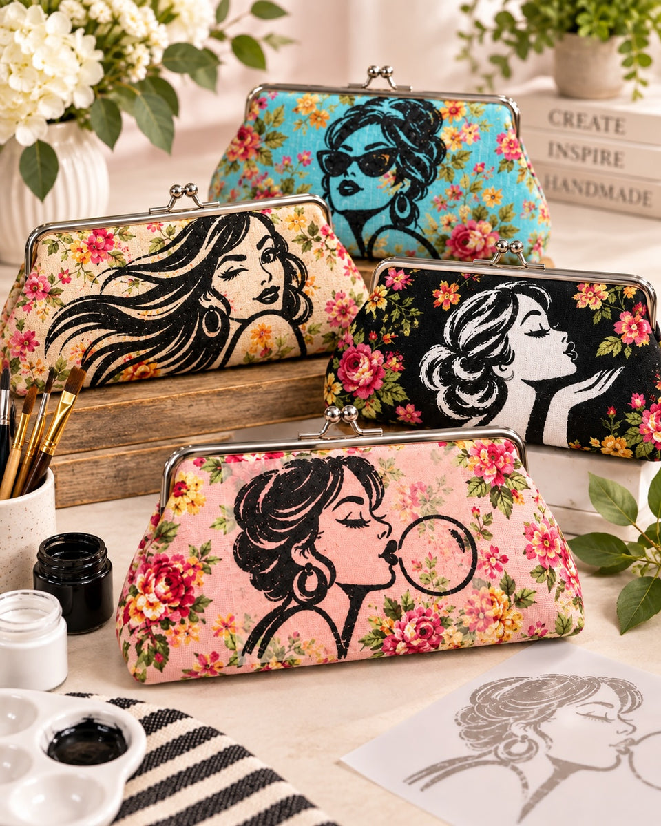 Vintage Kiss-Lock: Paint Your Own Clasp Purse
