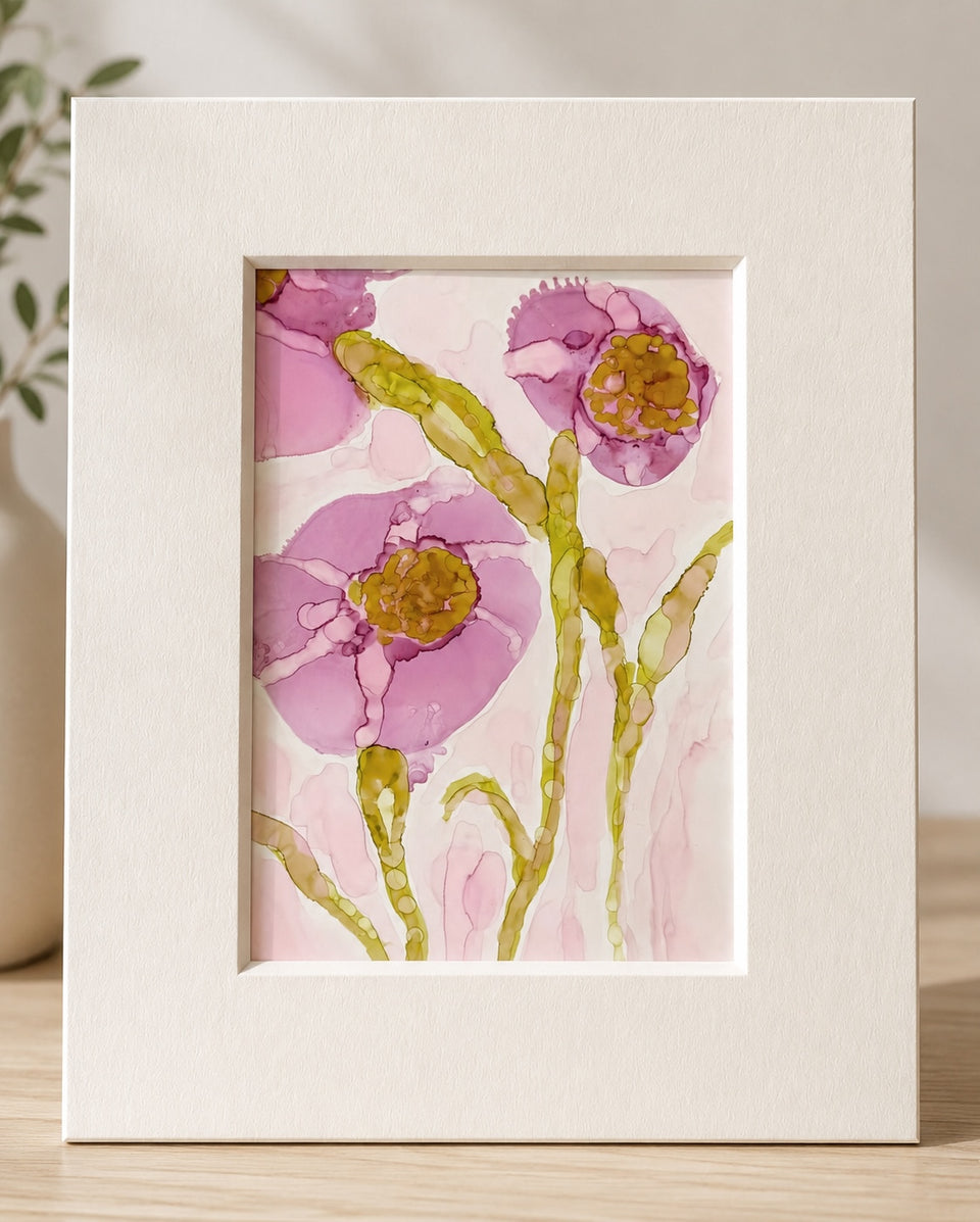 Flowing Florals with Alcohol Ink