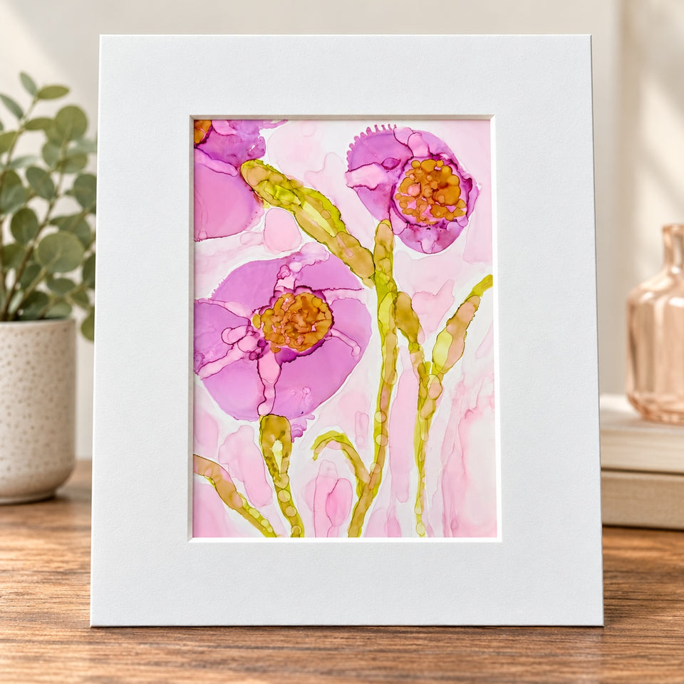 Flowing Florals with Alcohol Ink
