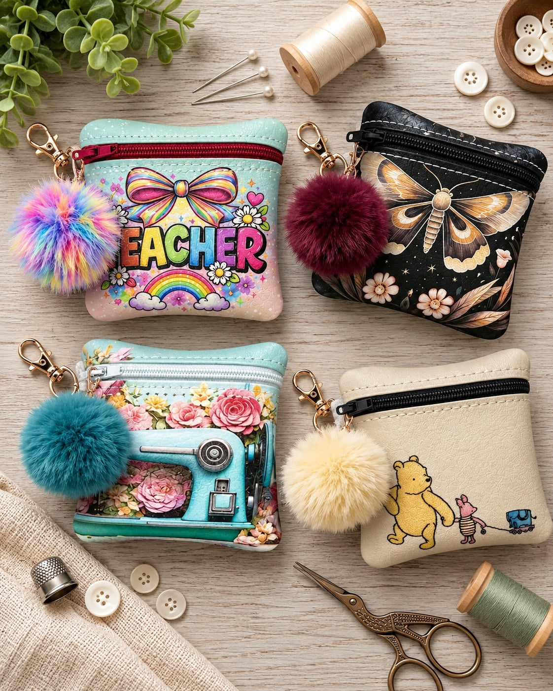Vinyl Zipper Coin Bag | Kit | KS27