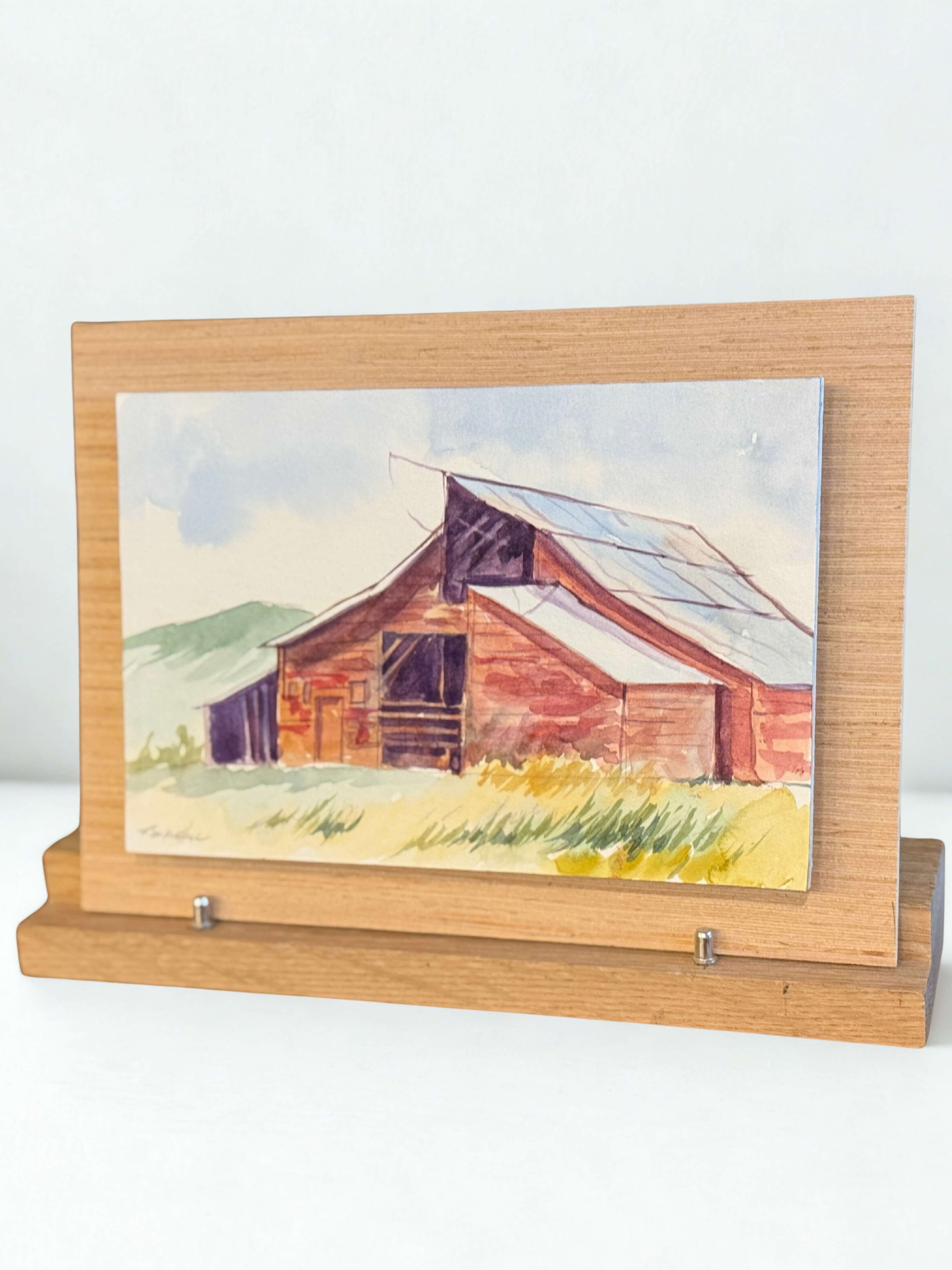 Red Barn in Watercolor | Kit