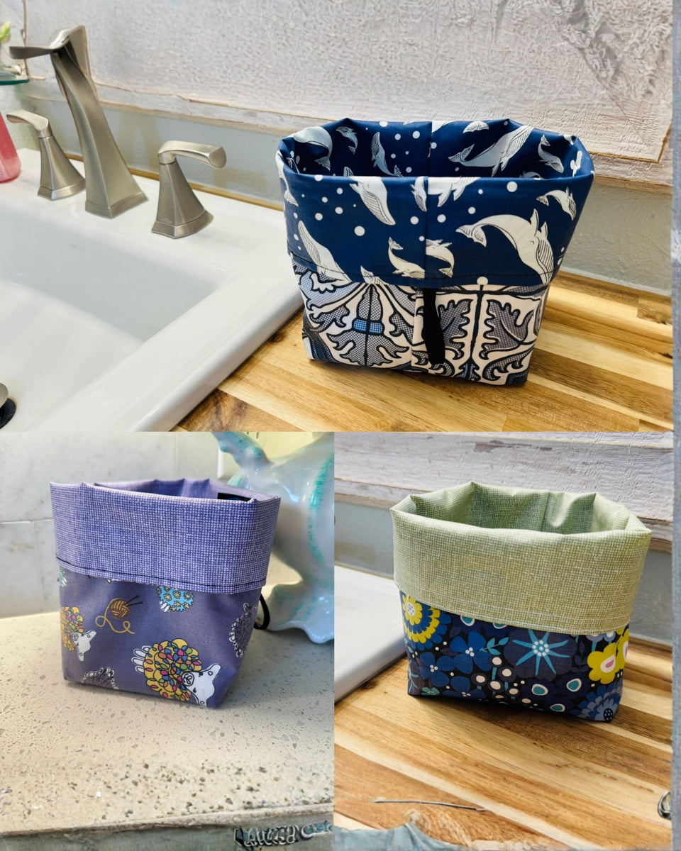 Reversible Water Resistant Fabric Bin