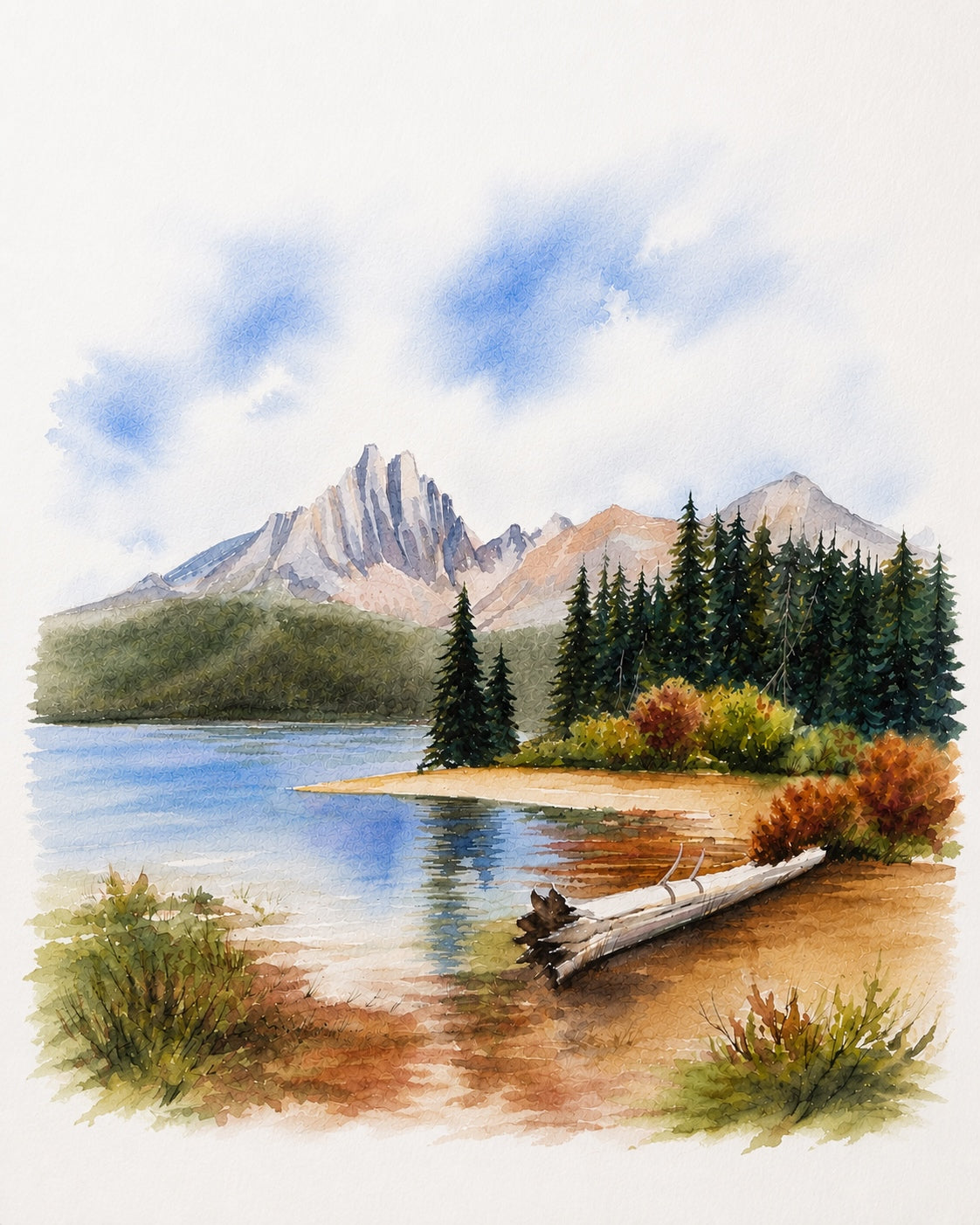 Hill Watercolor Landscape | Kit | STG27