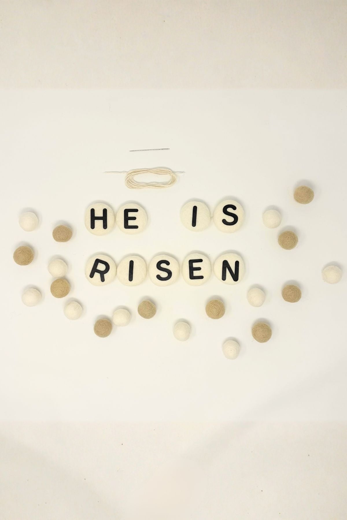 He Is Risen Felt Ball Garland | Kit | STG27