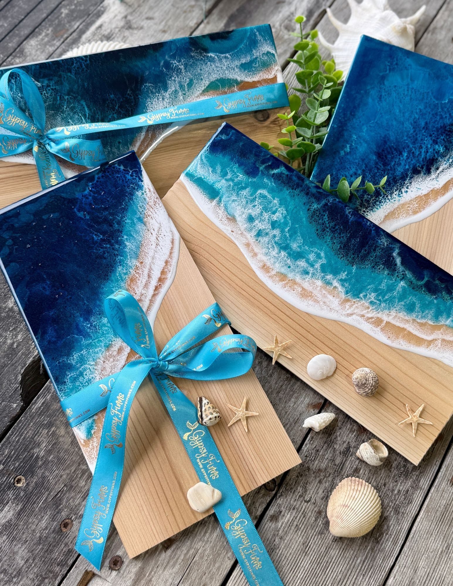 Armendariz Resin Ocean Themed Serving Board | Kit | TX
