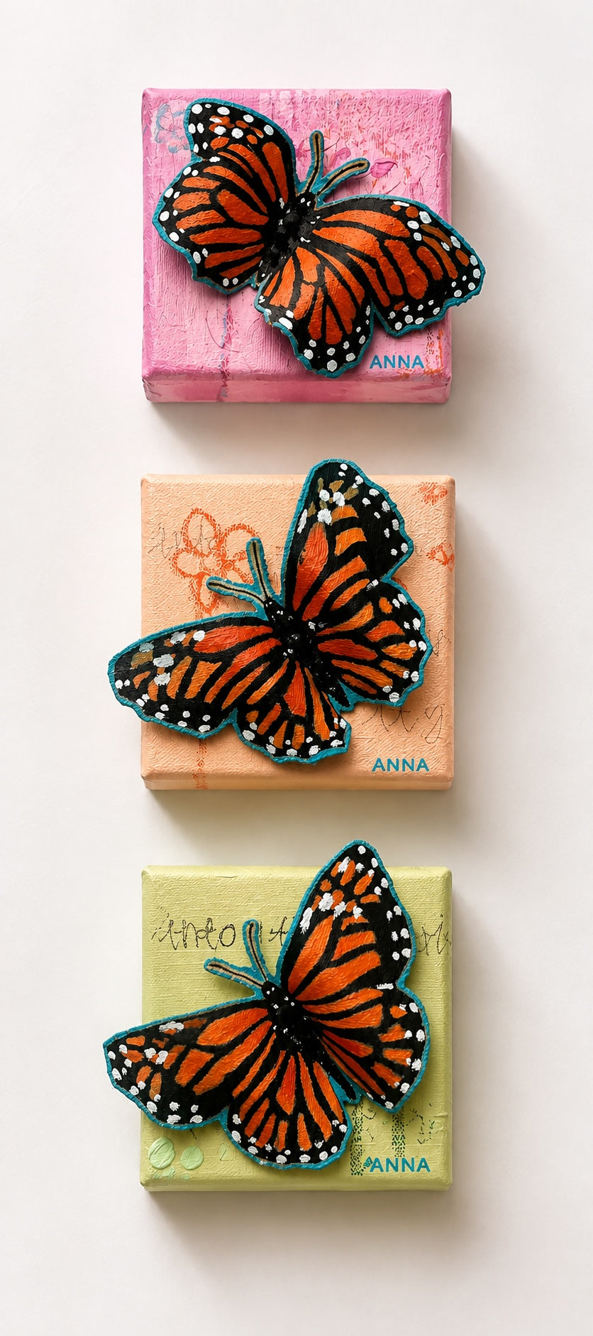 Mixed Media Monarch Painting