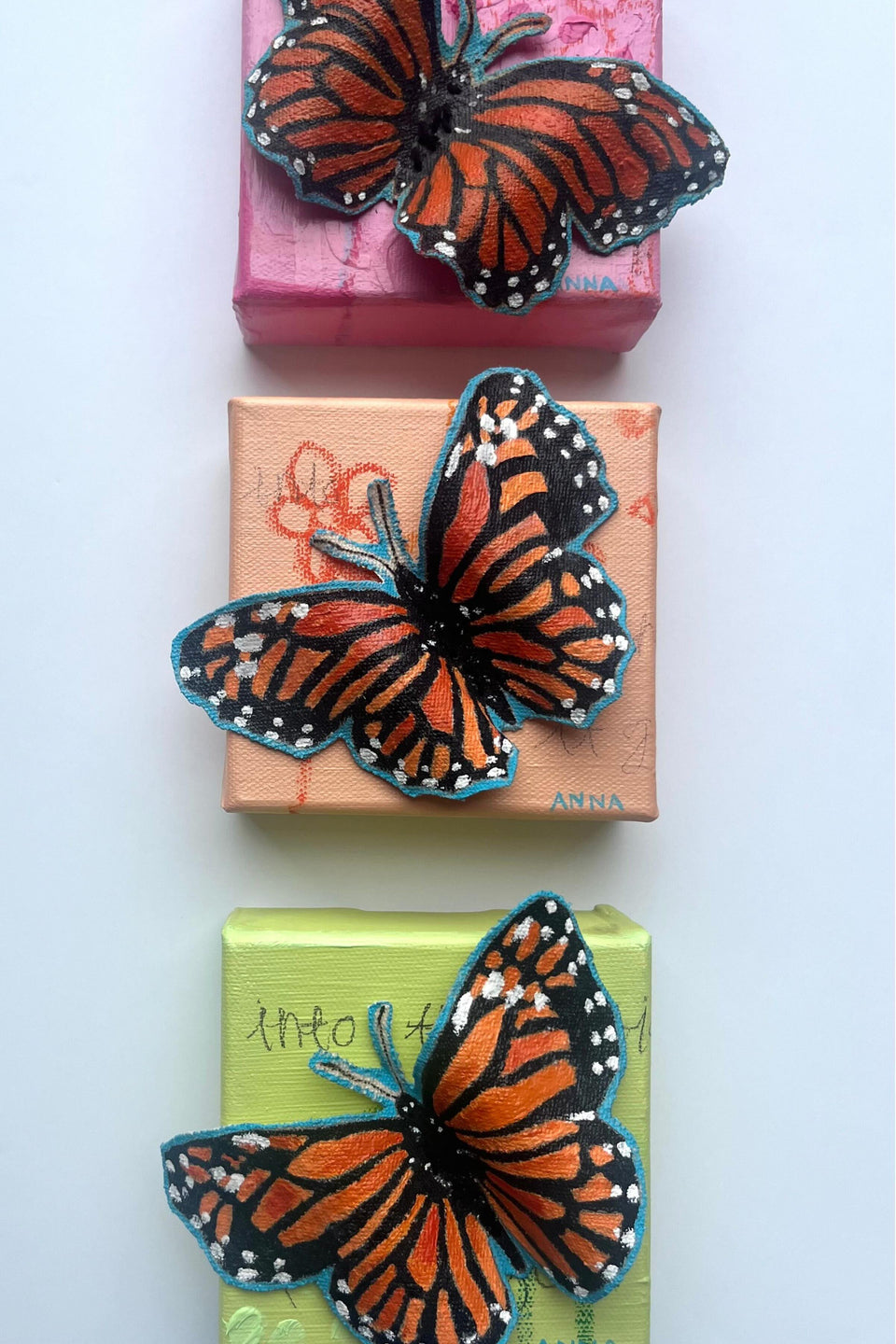 Mixed Media Monarch Painting