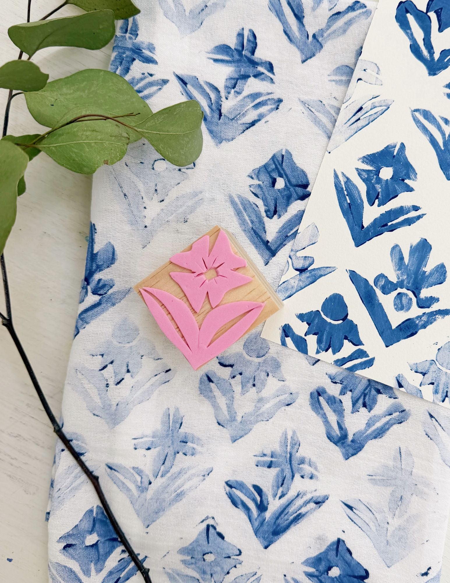 Bratcher Block Printed Tea Towel | Kit | UT