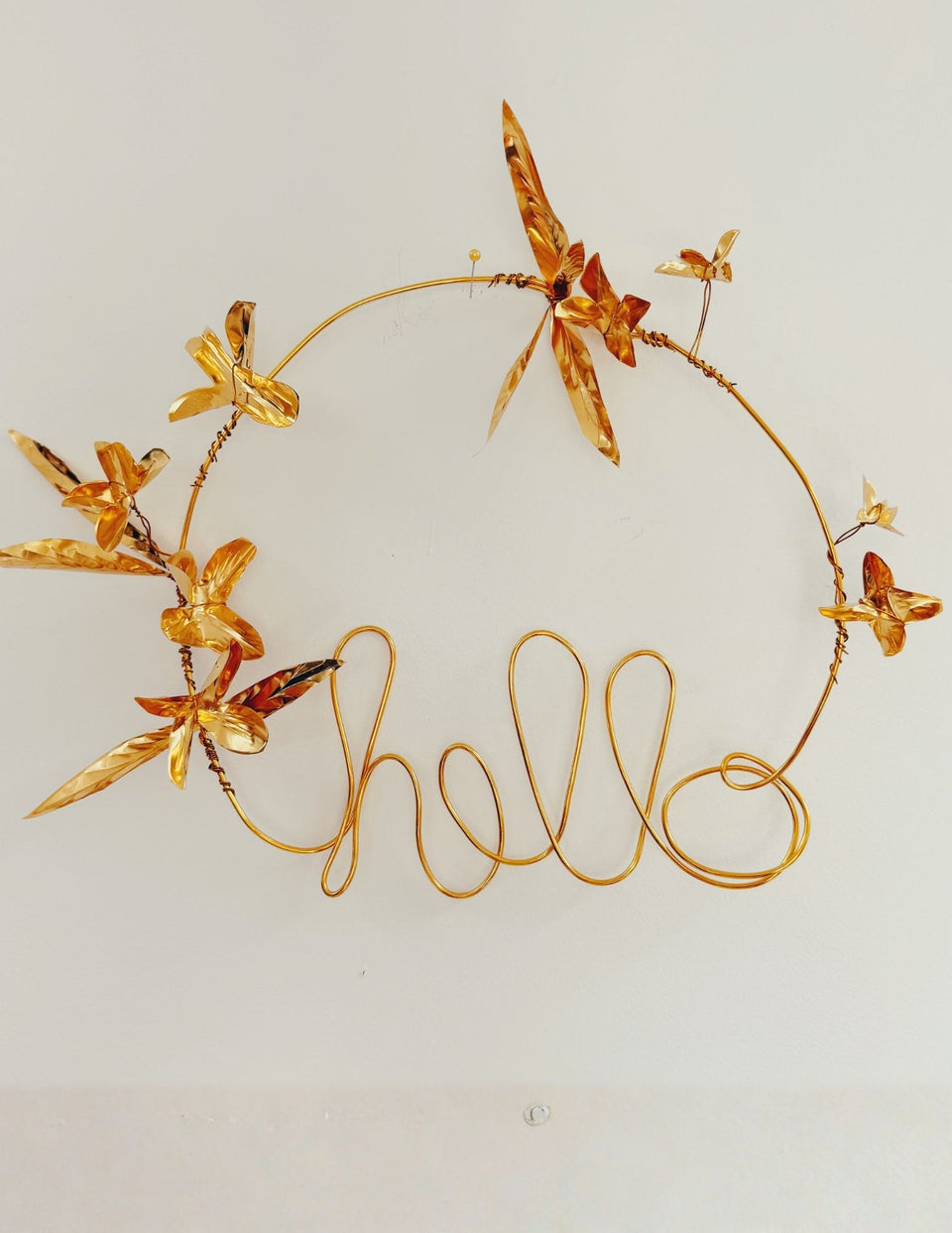 Metalwork Hello Sign
