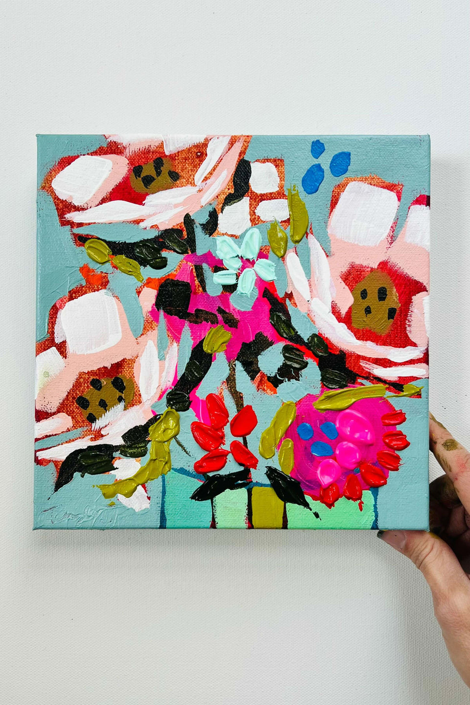 Chunky Florals in a Vase