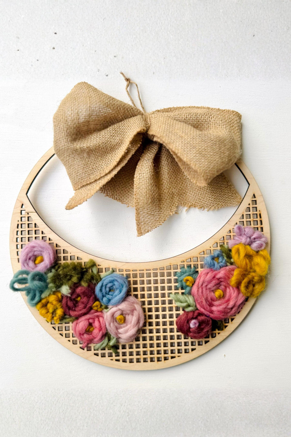 Bloom and Weave Wool Wreath