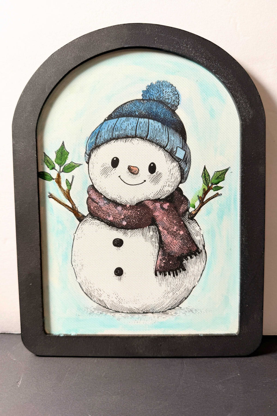 DIY Snowman Sign