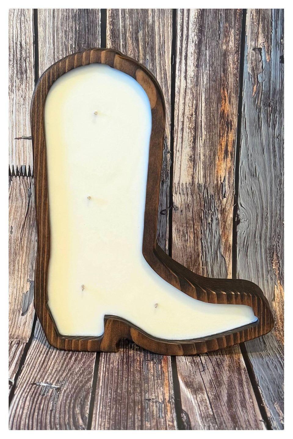 Boot Dough Bowl Candle