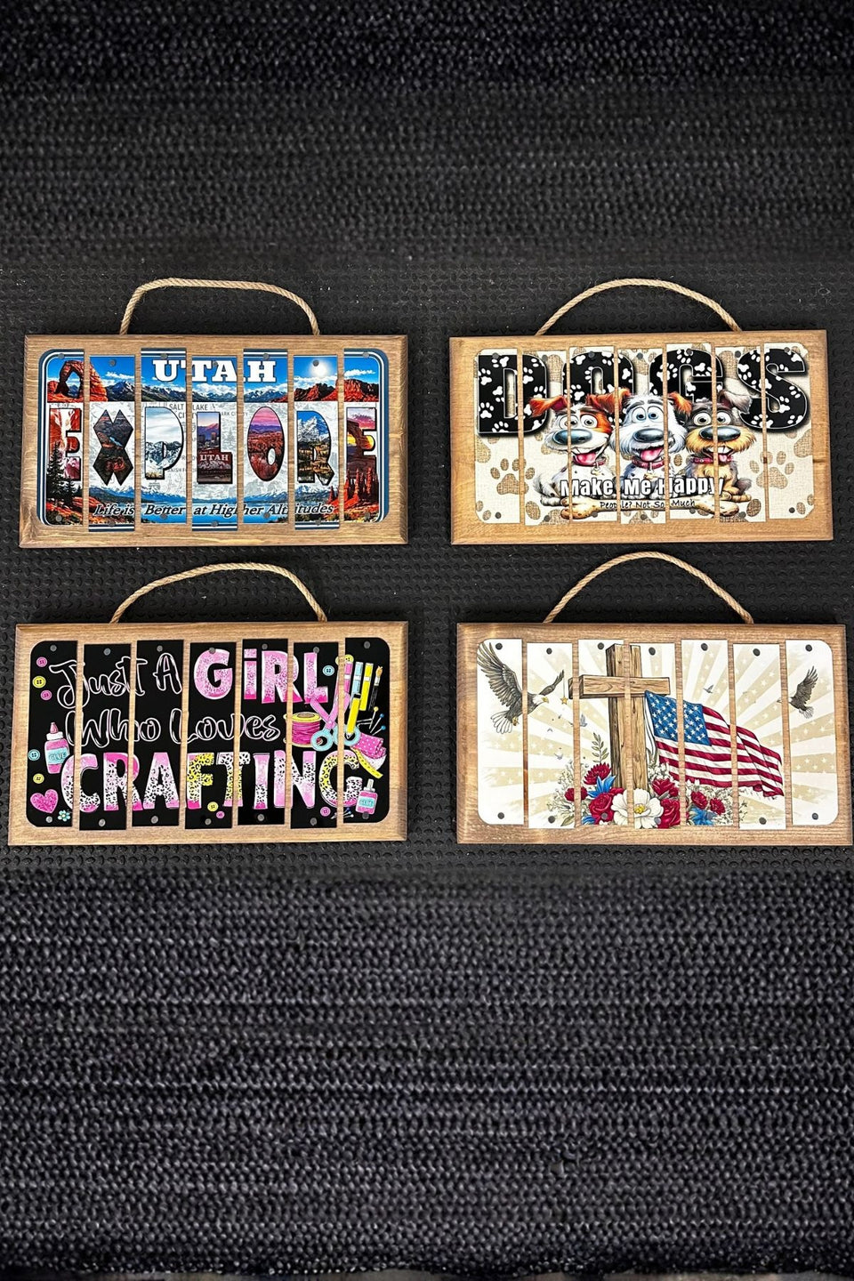 Metal License Plate Sign Wooden Sign 