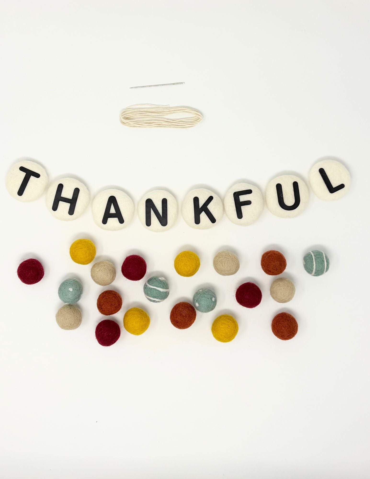 Matelski Thankful Felt Ball Garland | Kit | UT