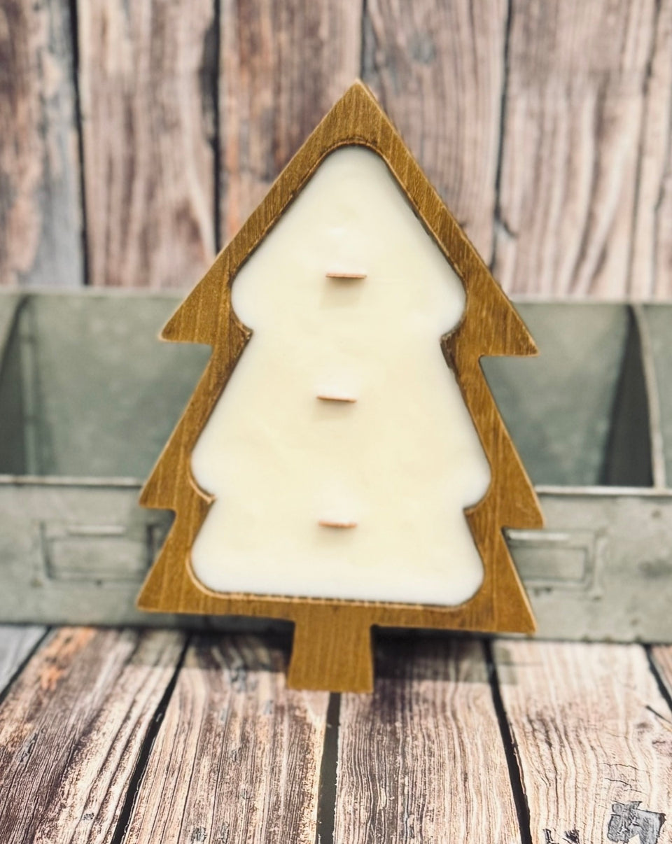 Tree Dough Bowl Candle